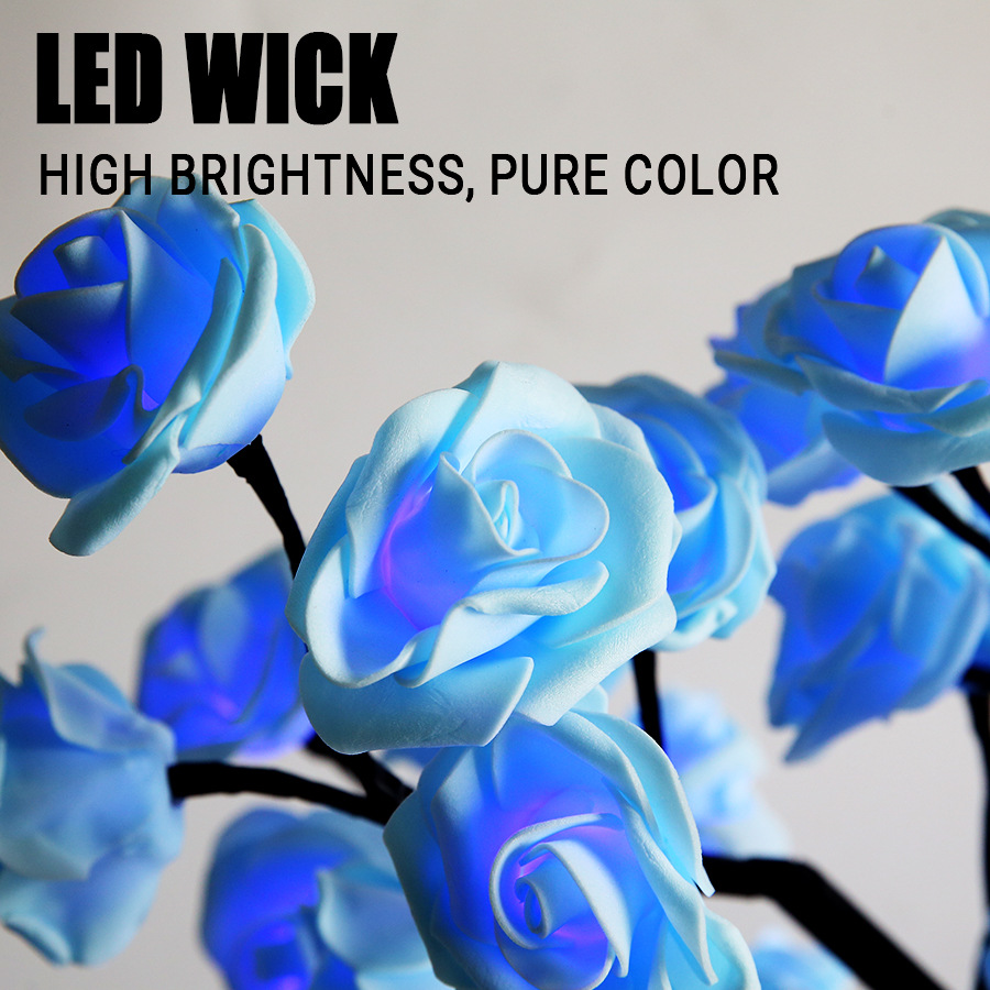 Transfronterizos LED atmósfera árbol luz simulación rosa decoración de la habitación atmósfera luz nocturna decoración creativa del hogar moderno