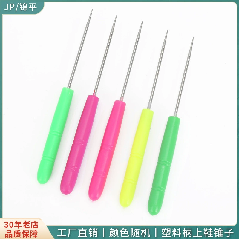JP12см цветная пластиковая ручка шило для обуви ручной работы DIY глиняный инструмент костюм дрель пробойник для обуви прямой Шило