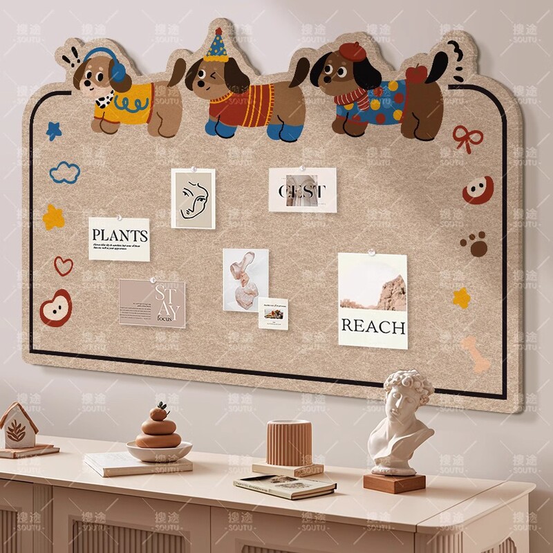 Felt Board Wall Stickers Photo Wall Display Wall Background Board Polaroid Photo Combination Photo Frame Wall Decoration Creative