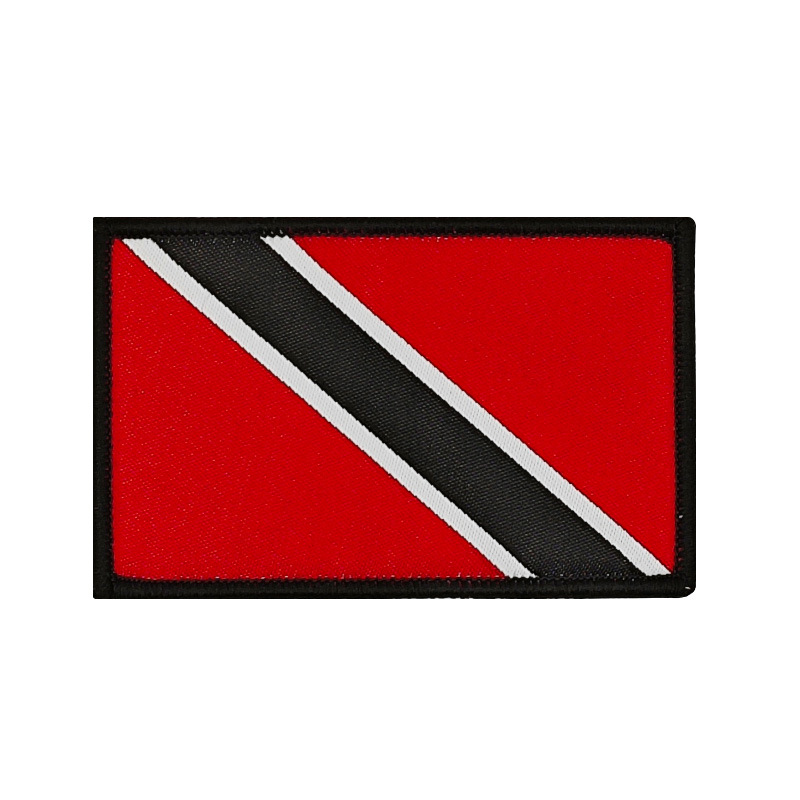 Bandera tejida Velcro sello bandera parche ropa mochila accesorios pegatinas de tela en stock suministro