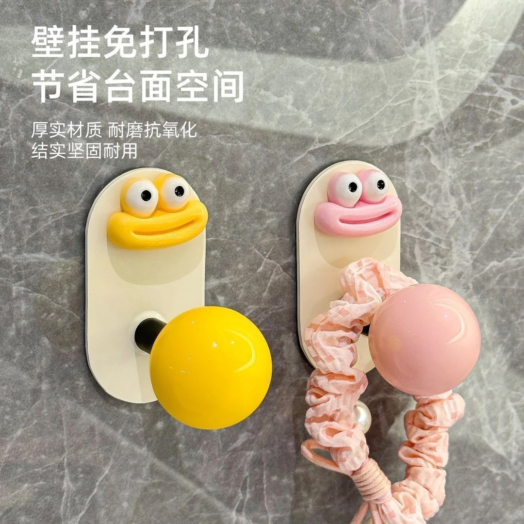 Baño de dopamina Gancho de viscosa de carga fuerte sin perforación Gancho de toalla de pared para baño doméstico