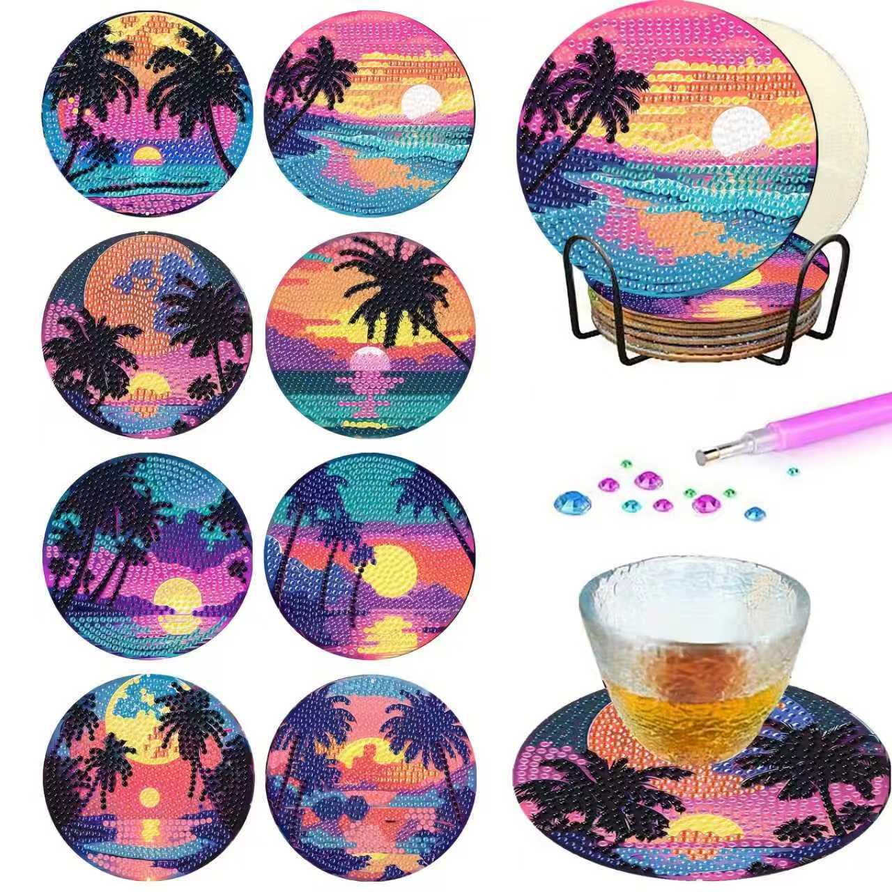 Transfronterizo para 5D pintura de diamantes artística cojín de taza creativo nuevo estilo de animación DIY pintura de diamantes decoración cojín de taza