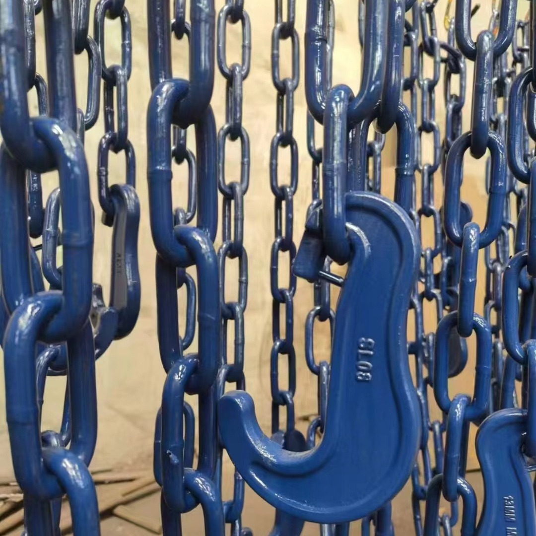 船用链条集装箱捆扎镀锌联通13*80G80链条收紧器船用配件港口外贸