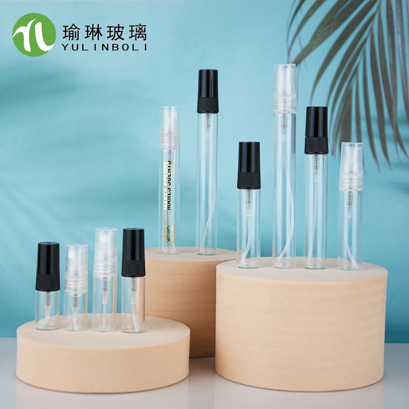 供应透明喷雾瓶2ml3ml5ml10ml玻璃香水分装瓶小样瓶分装器制品