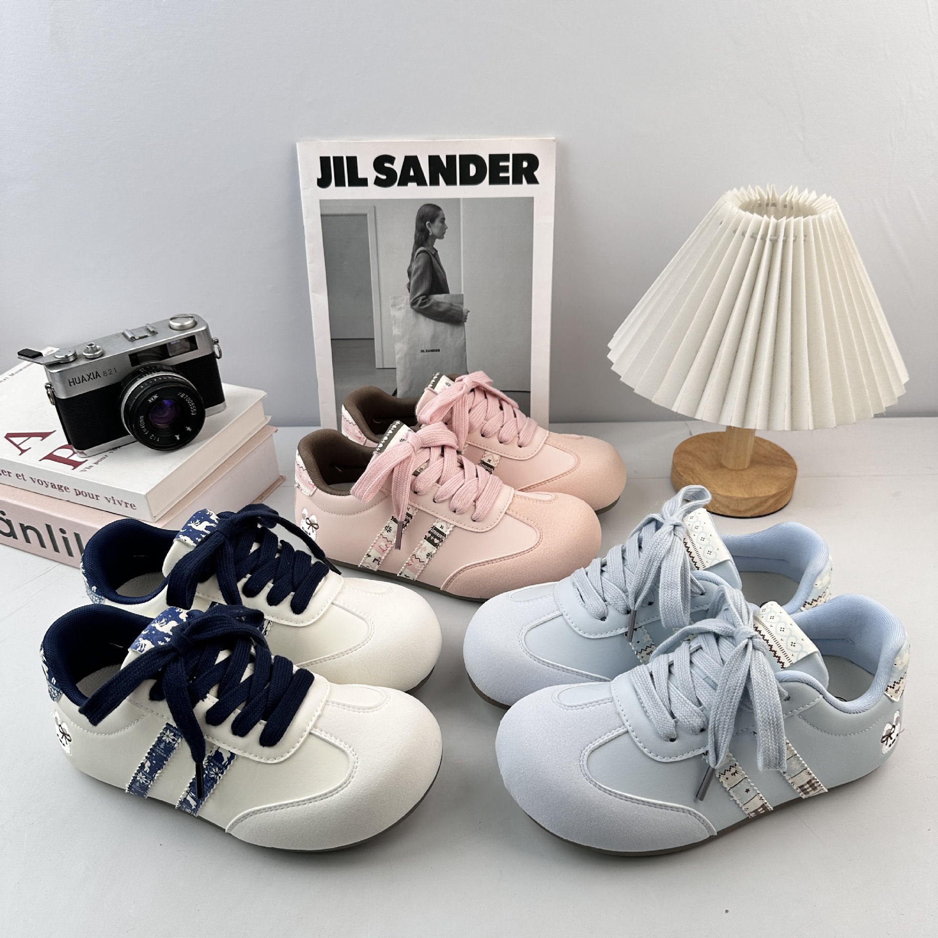 Yuanbo coreano rosa zapatos de skate para niñas versátiles zapatos de estudiantes 2025 otoño nuevos zapatos deportivos casuales