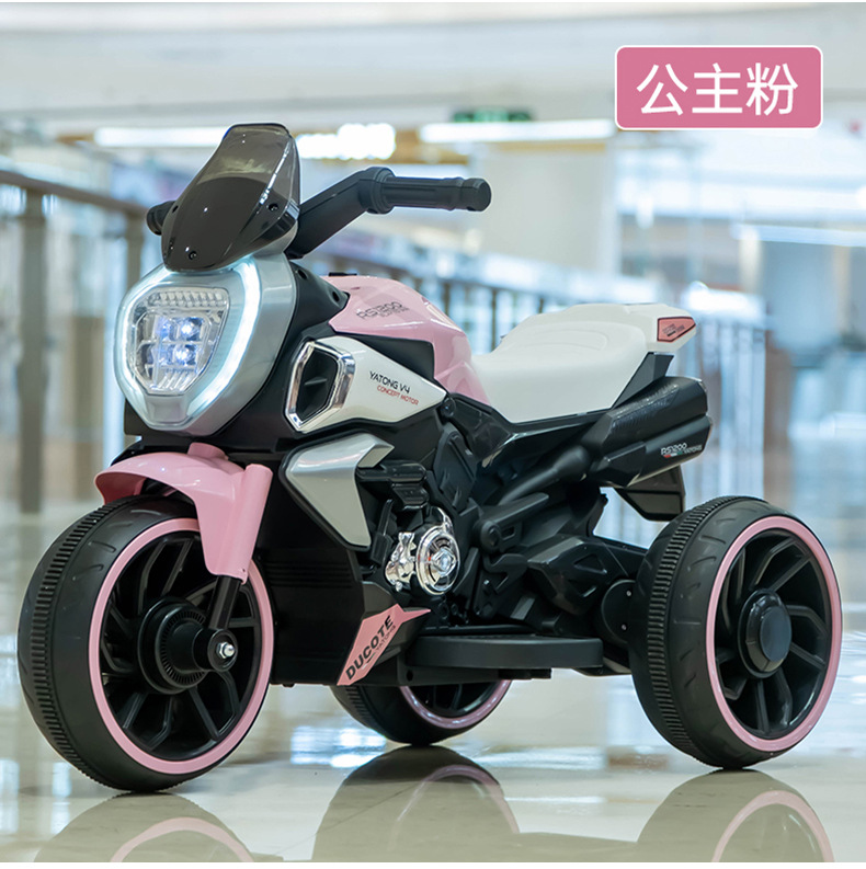 2-6 años de edad de los niños de la motocicleta eléctrica de Doble accionamiento batería recargable triciclo bebé coche de juguete