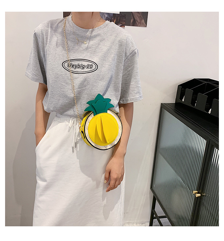 Korean Pineapple Shape Messenger Bag display picture 8