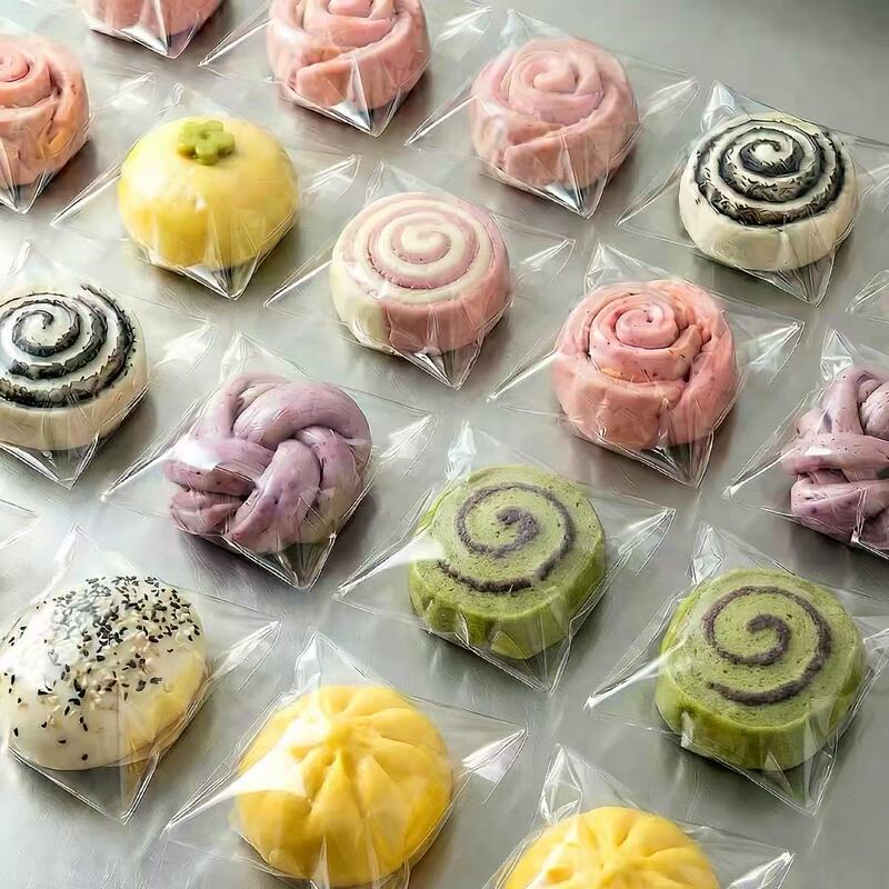 New Chinese-style steamed bun packaging bag, self-sealing, self-adhesive, food-grade, transparent, single-pack, specialized for baking and commercial use New Chinese-style steamed bun packaging bag, self-sealing, self-adhesive, food-grade, transparent, single-pack, specialized for baking and commercial use