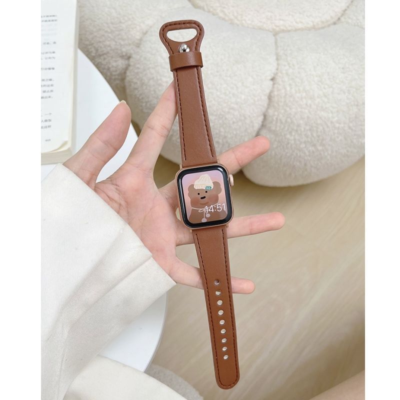 013 타원형 버클 벨트 [다크 브라운] -45mm(8 세대 S8/7 세대 S7) 범용