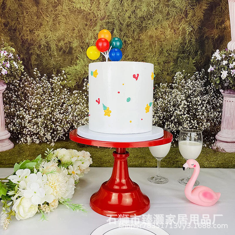 Wedding props party cake tray decoration milk tea shop dessert dessert goblet tray European-style metal cake stand
