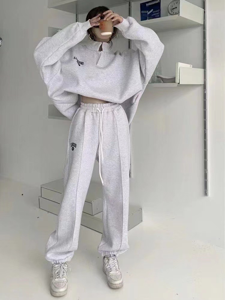 Completo sportswear donna due pezzi casual tuta da jogging_voghion.com