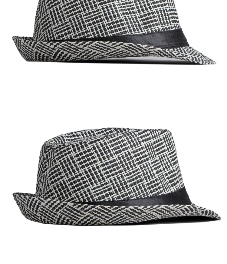 Unisex Simple Style Classic Style Stripe Crimping Fedora Hat display picture 4