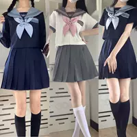 Xingyu Xingyuan, оригинальная униформа jk в японском стиле, настоящая юбка, матросский костюм в консервативном стиле, базовый костюм с длинными и короткими рукавами, школьные принадлежности