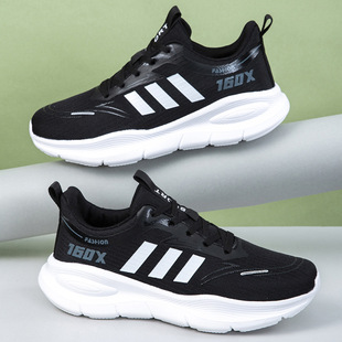 TikTok Live Broadcast New Men's and Women's Mesh Breathable Casual sneaker EVA Ultra Light Soft Bottom Running Shoes for Couple