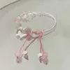 Розовый лотос-бабочка, полу-браслет