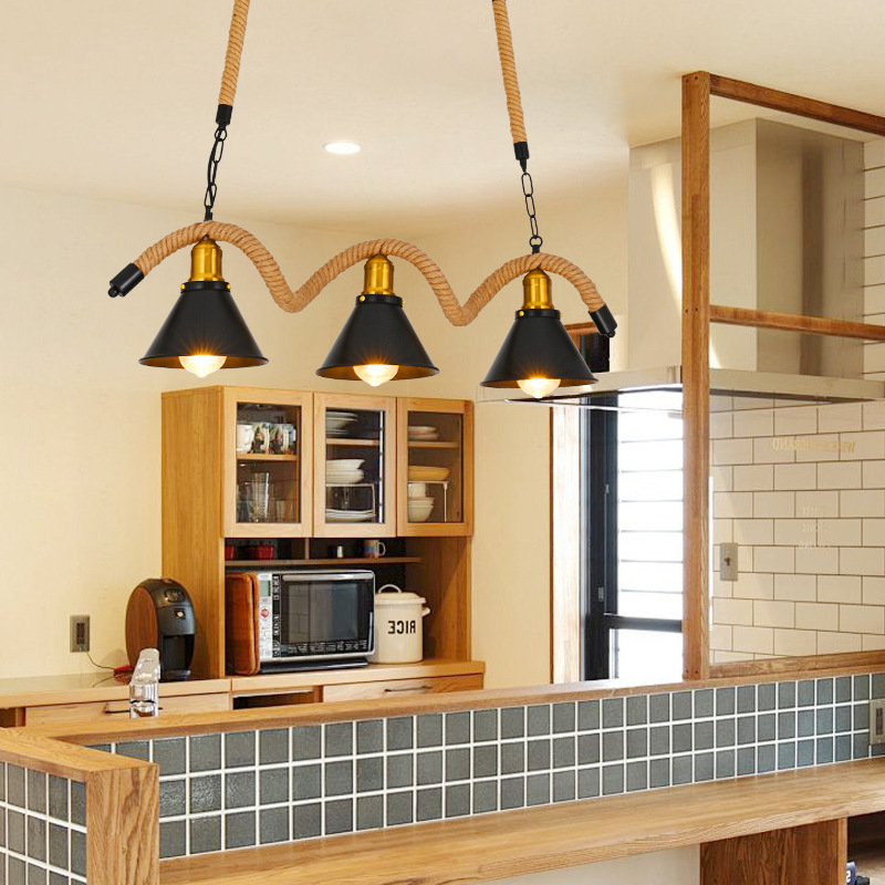 Loft hotel restaurante café bar retro industrial creativo candelabro de hierro forjado