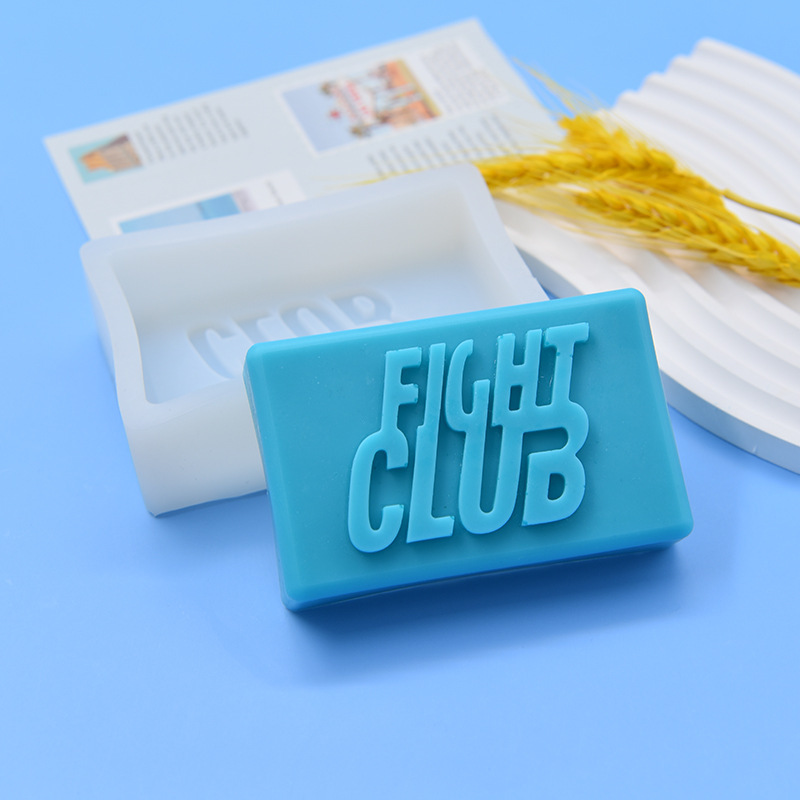 手作り石鹸金型格闘クラブclub英語アルファベット平面石鹸ケーキ金型シリコン金型|undefined