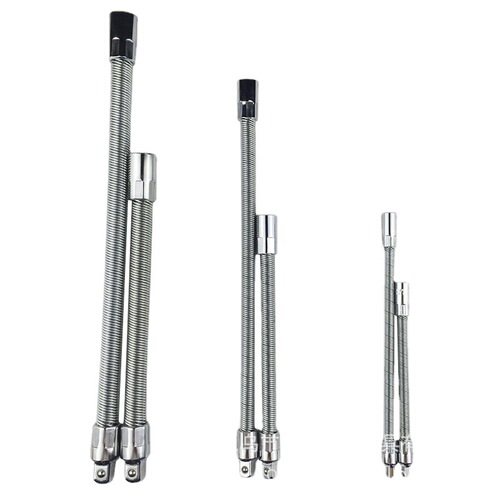 Flexible elastic socket head rod alloy universal flexible shaft ratchet wrench spring extension rod