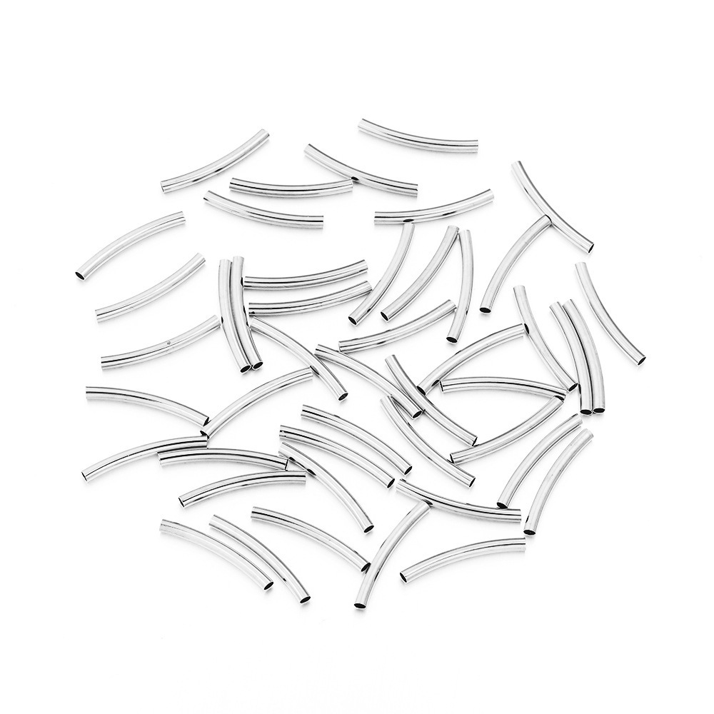 Glossy bent pipe