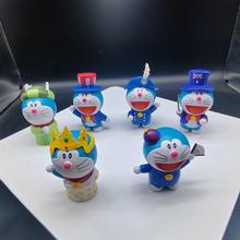 哆啦a梦环游世界盲盒潮玩动漫公仔手办桌面摆件车载玩偶生日礼物