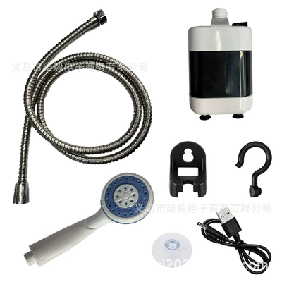 Portable outdoor bathing device, suitable for use in the rain, detachable and washable, pressure-resistant and durable