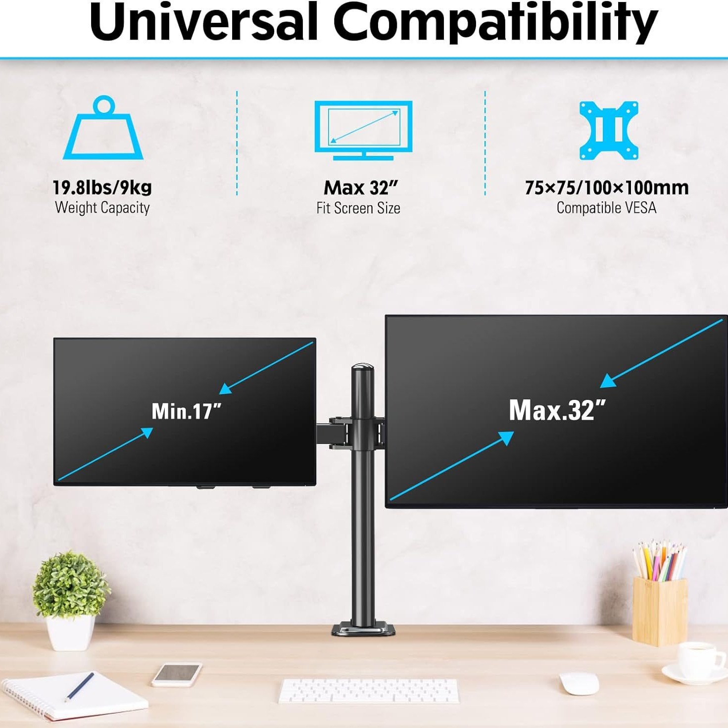 Pantalla dinámica completa soporte de escritorio tipo fijación soporte de pantalla de doble pantalla soporte de tabla fijación soporte de pantalla colgante