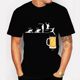 2023 summer men's new 3D printed T-shirt Friday beer day men's short-sleeved T-shirt neutral style wear match