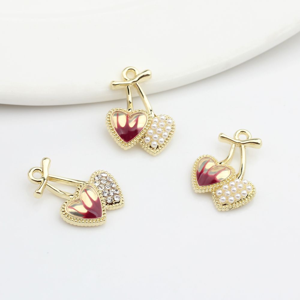 Fashionable stone inlay with zircon pearl