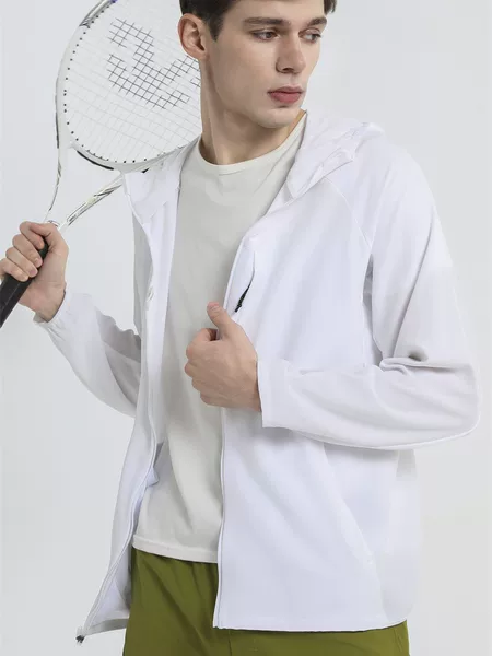 Fast and Free Men's Sports Jacket Summer Lightweight Stretch Windbreaker Lulu Men's Skin Jacket