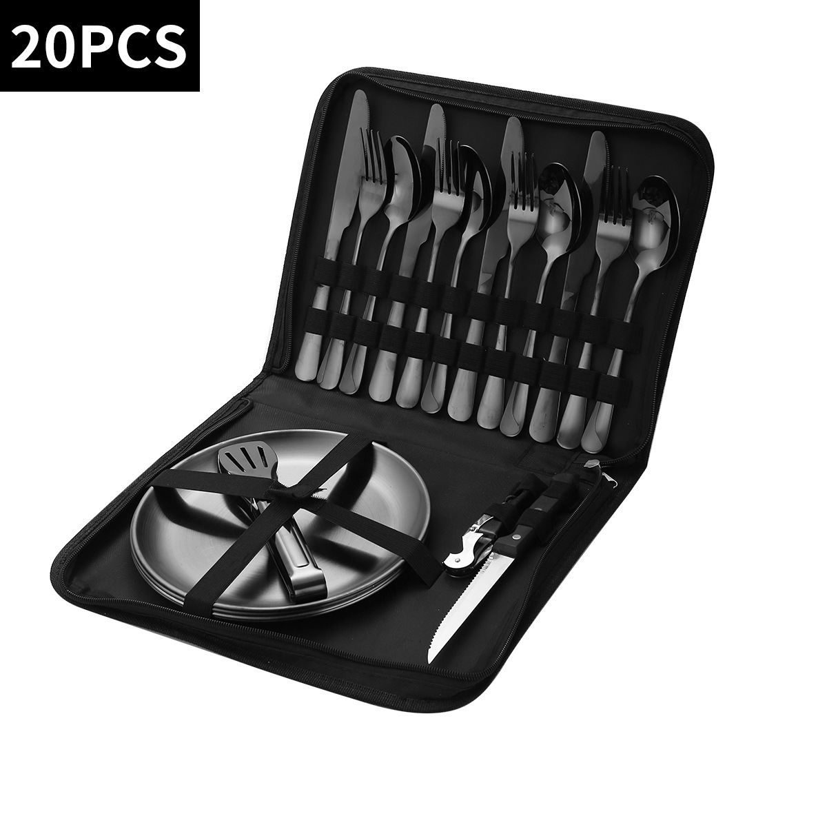 사각 블랙백 20종 세트 [블랙 식기]