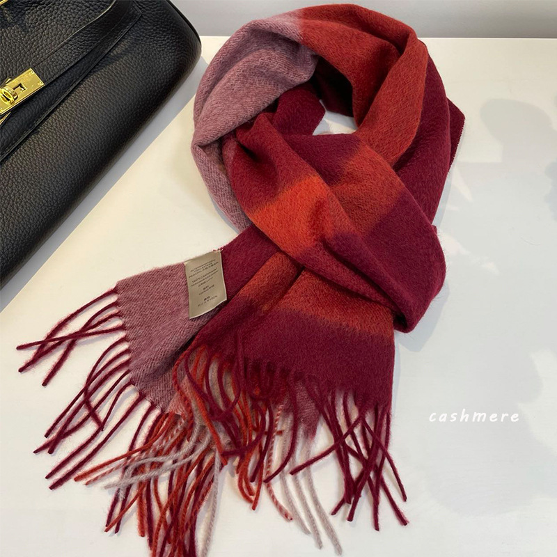Cashmere winter scarf