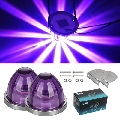 Other lights Light Truck Side Light Truck - purple-pack-of-two-2-brackets-10-30v-always-on