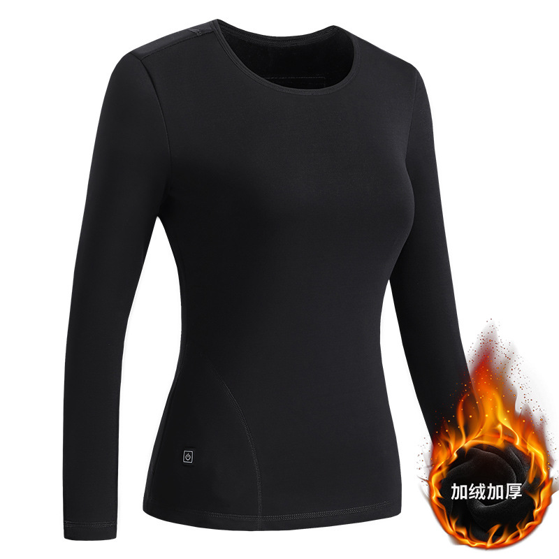 1805-28 Camisa negra femenina 16 áreas (solo ropa)