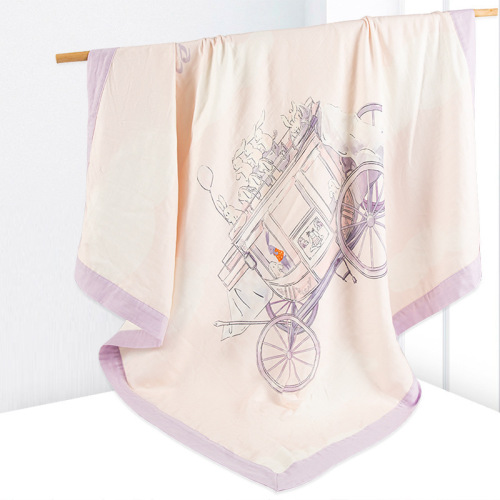 Spring and summer category A four-six-layer bamboo cotton gauze wrap baby blanket single newborn blanket bath towel baby blanket