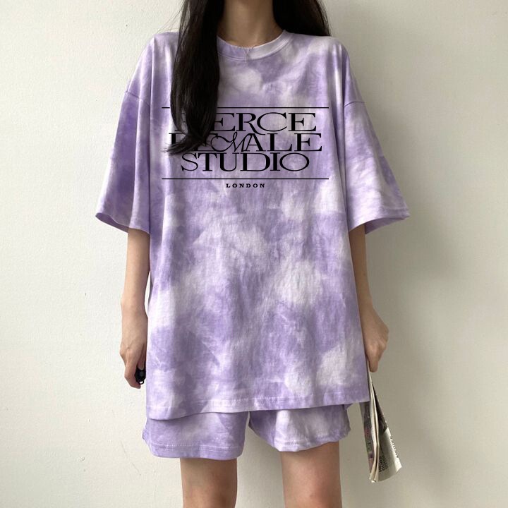 Foreign Trade Casual Sportswear Suit for Women, Cotton Shorts, Campus Style, Cute Girl, Round Neck Two-Piece Set, Summer 2026 New Model Foreign Trade Casual Sportswear Suit for Women, Cotton Shorts, Campus Style, Cute Girl, Round Neck Two-Piece Set, Summer 2026 New Model