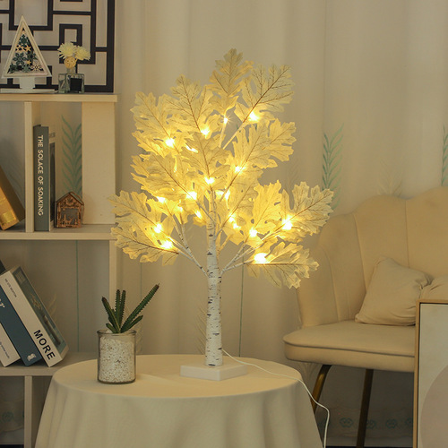 厂家直销手工创意LED仿真白桦树客厅卧室直播间背景装饰灯