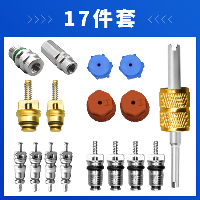エアコンバルブコアキット | カバーバルブ AC R12 R134a ポリテトラフルオロエチレンシール冷凍空調ジョイント|undefined