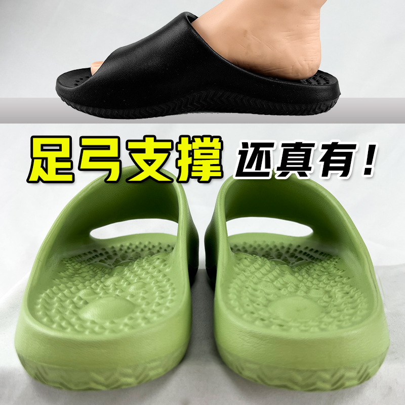 2025 Home Non-slip Slippers Women's Summer Indoor Bathroom Bathing Slippers Arch Support Soft Slippers Men's Slippers