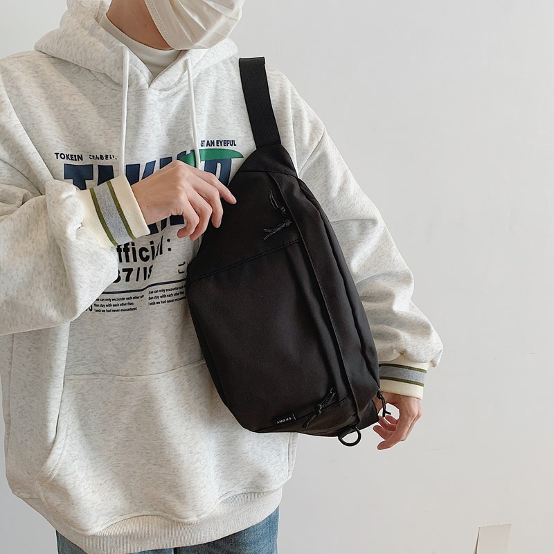 斜め掛けバッグ カジュアル 韓国風 大型バックパック シンプル 大容量 斜め掛けバッグ カップル 軽量 スポーツ カジュアル チェストバッグ|undefined