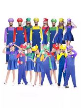 万圣节超级玛丽cosplay服装马里奥服装动漫主题舞会表演服