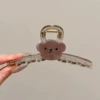 Transparent big crab pin, with little bears