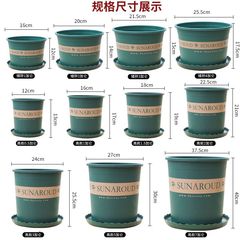 プラスチック植木鉢卸売り増厚ガロン盆ベランダ緑羅鉢植えいちご月季特大サイズメーカー直髪