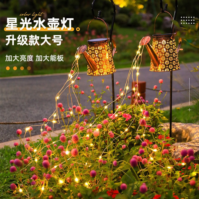 LED solar al aire libre colgante luz patio jardín césped diseño azotea balcón paisaje Decoración Luz de la noche