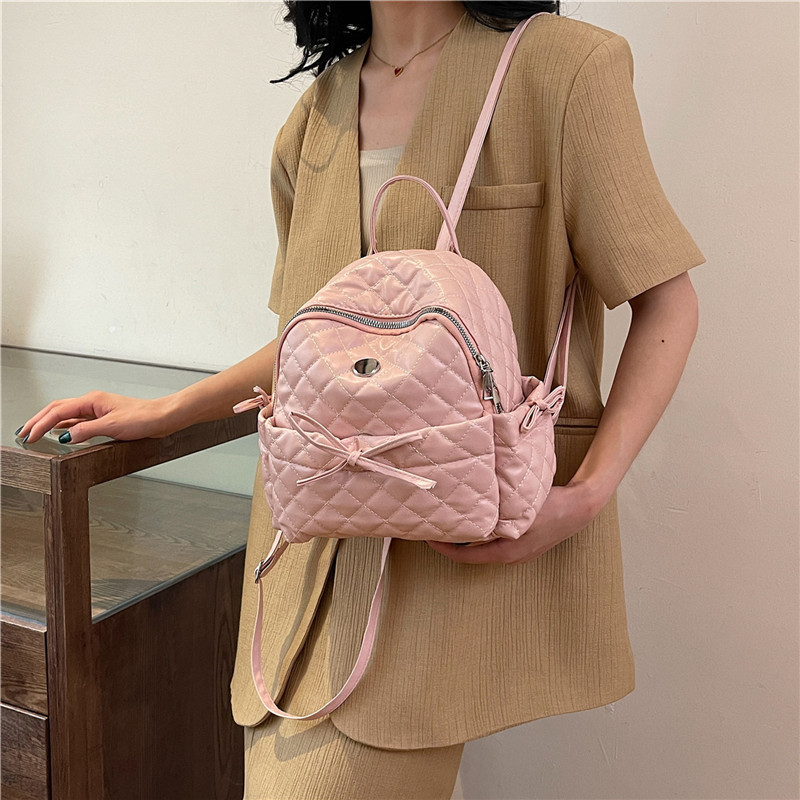 Coreano simple Chao Ling mochila para mujeres 2024 nueva moda escolar mochila de gran capacidad mochila de mano