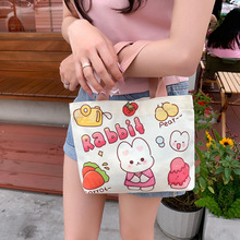 卡通帆布包女厂家批发手提袋简约上班手拎小布袋饭盒包儿童伴手礼