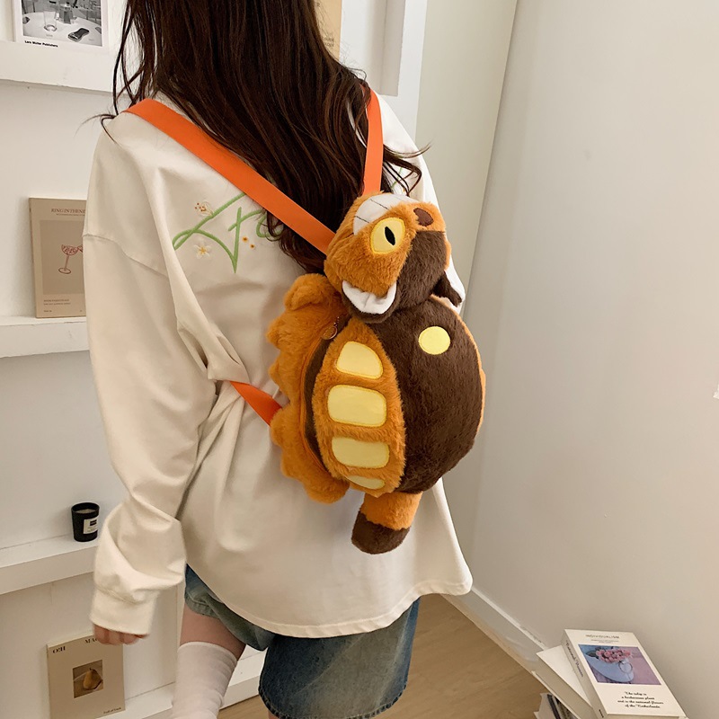 Mochila de Peluche Infantil Animada Transpirable para Uso Diario