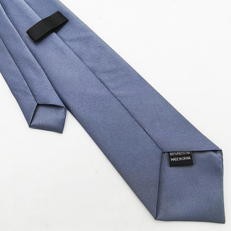 Botón negro de color sólido al contado del fabricante, sin nudos, traje formal transfronterizo europeo y americano, corbata de hombre, hebilla de avión