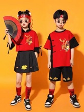 六一儿童演出服小学生运动会开幕式啦啦队表演服装国潮中国风男童