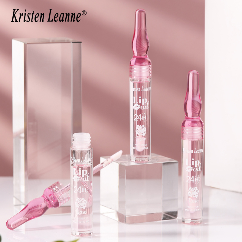 KRISTEN LEANNE Black Technology Long lasting Water Locking Rose Petals and Moisturizing Gloss Dudu Lip Oil_voghion.com