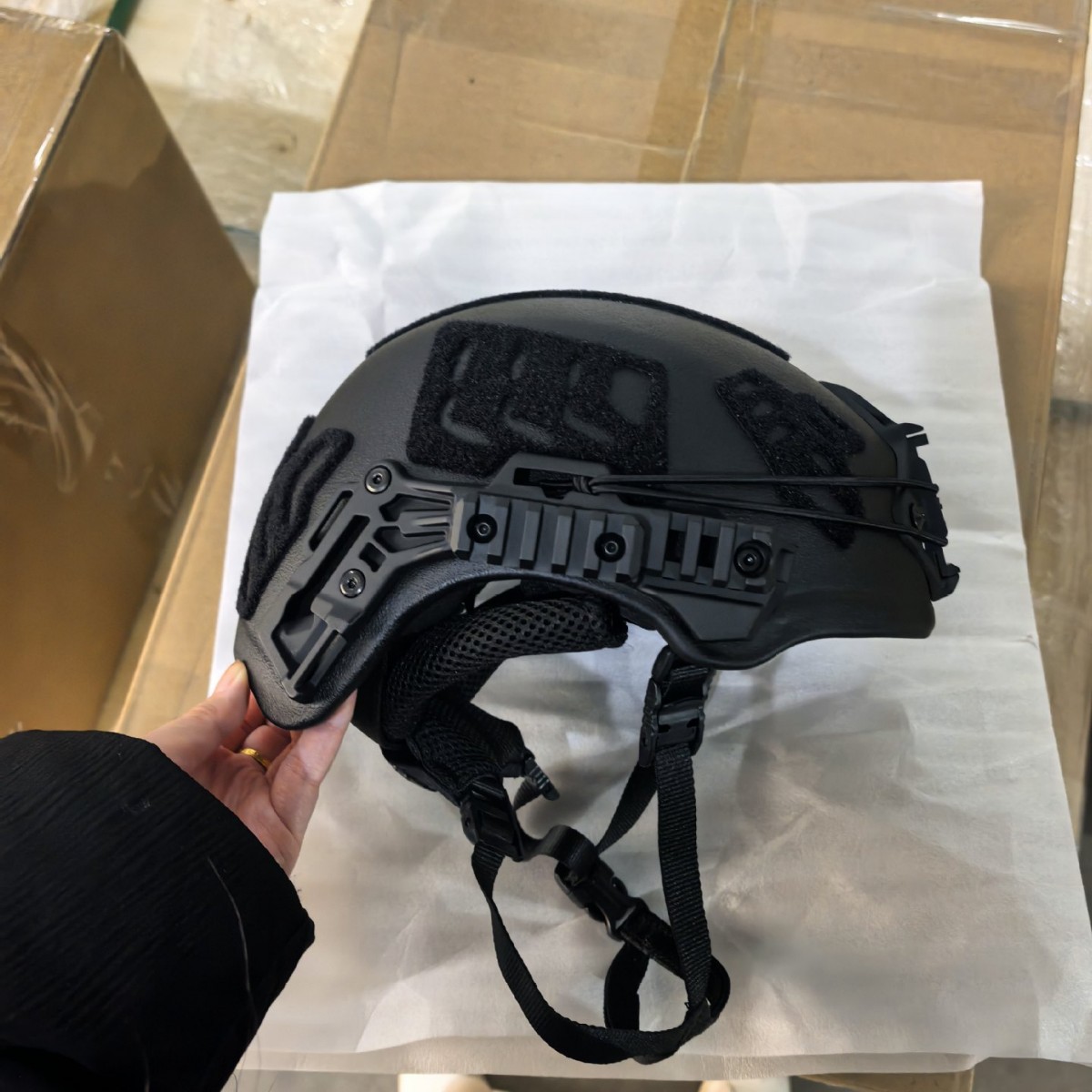 Casco antibalas Wendy de alto rendimiento aramidal PE verde militar casco antibalas protección táctica seguridad casco Wendy